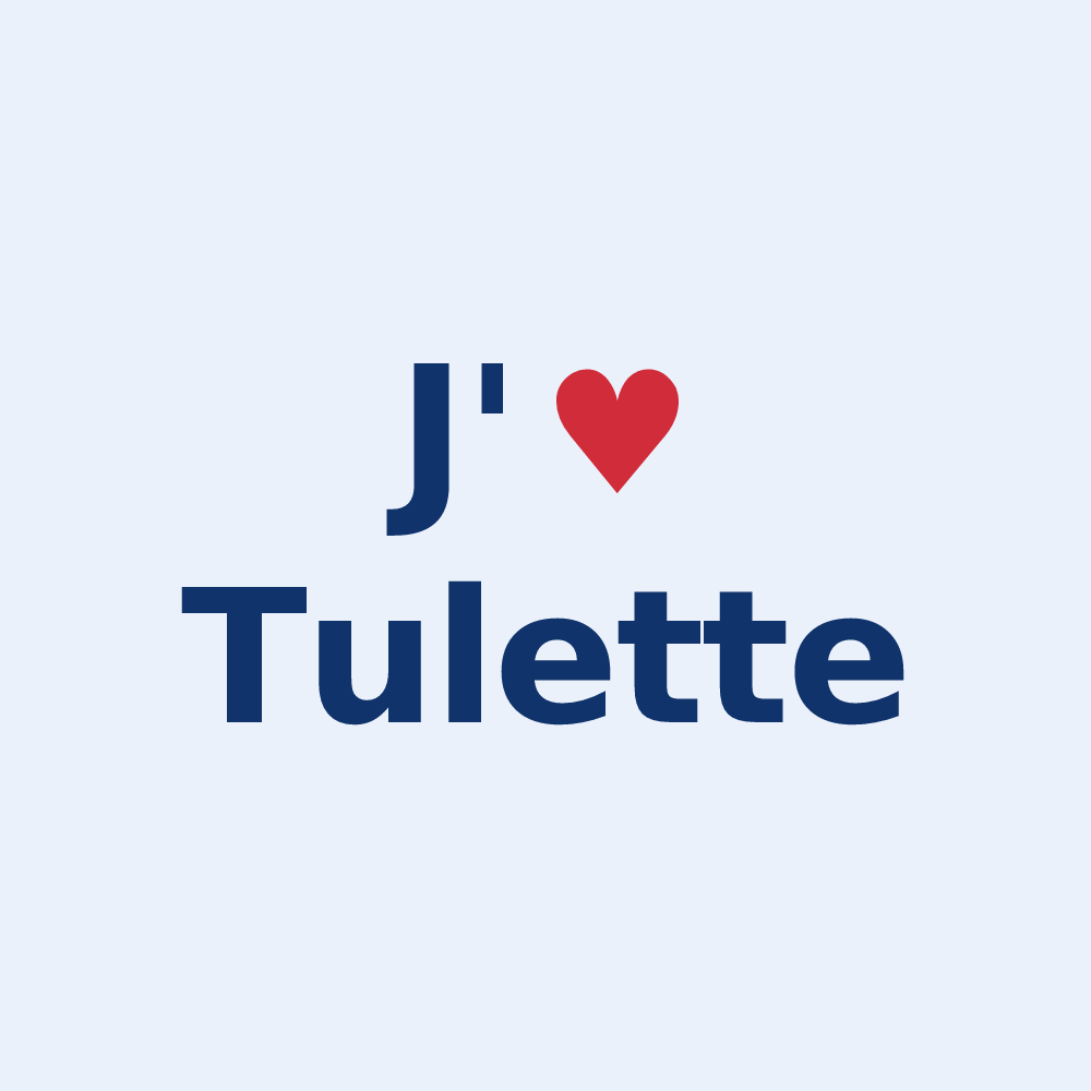 Sticker personnalisé Tulette — design J'aime Tulette