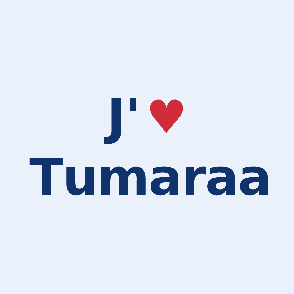 Sticker personnalisé Tumaraa — design J'aime Tumaraa
