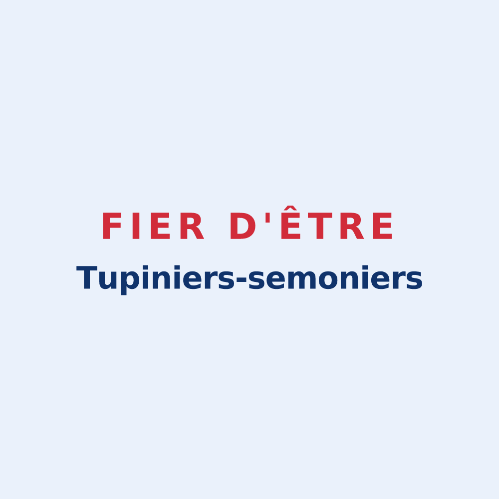 Sticker « Fier d'être Tupiniers-semoniers » — design pour Tupin-et-Semons
