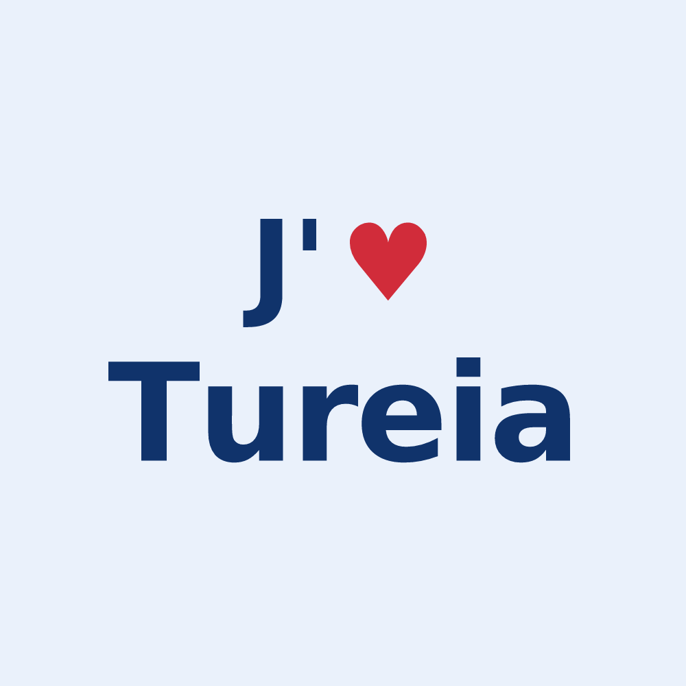 Sticker personnalisé Tureia — design J'aime Tureia