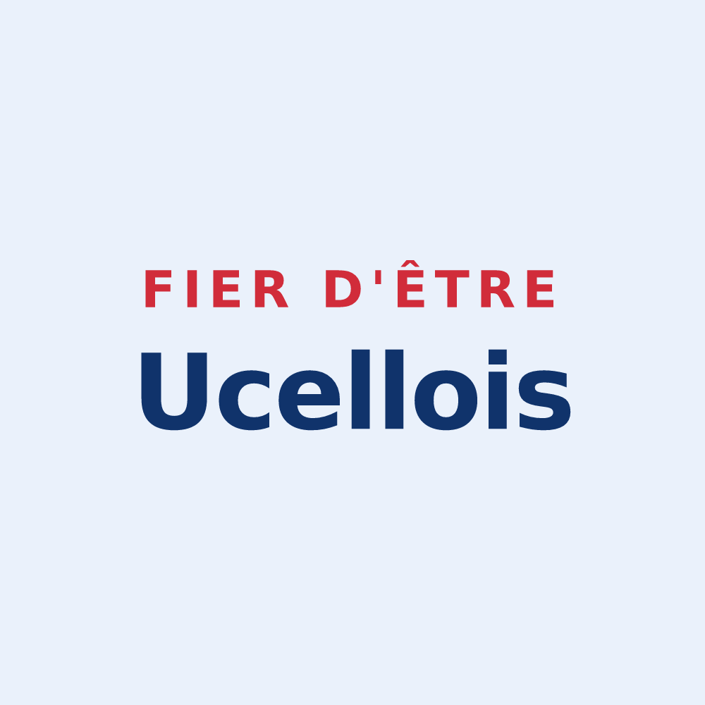 Sticker « Fier d'être Ucellois » — design pour Ucel