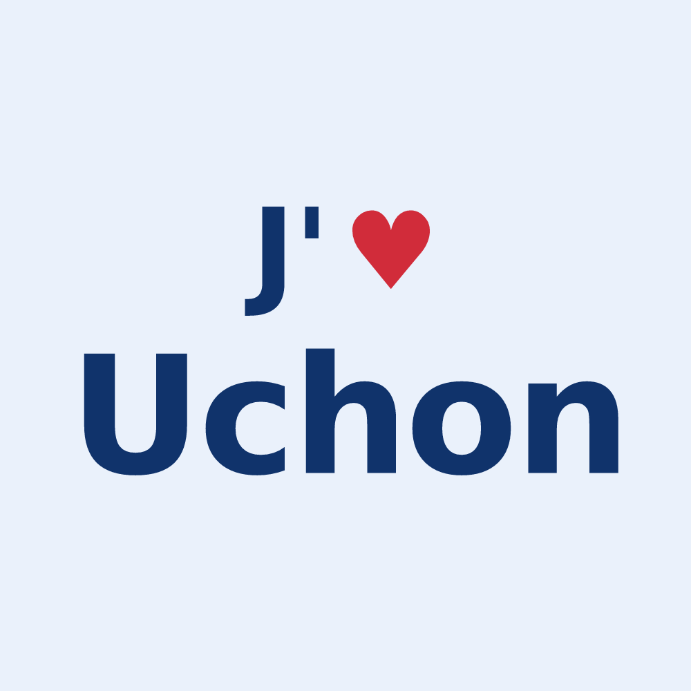 Sticker personnalisé Uchon — design J'aime Uchon