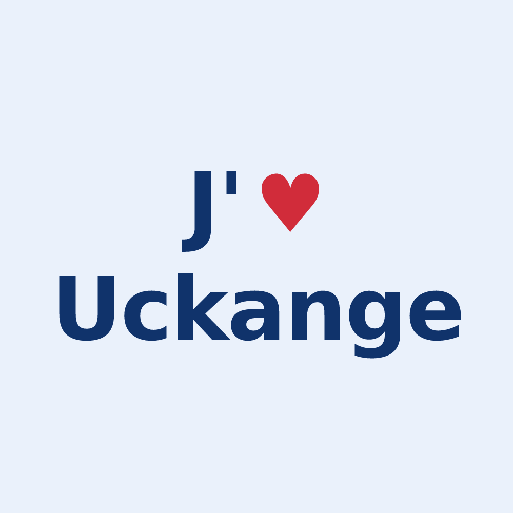 Sticker personnalisé Uckange — design J'aime Uckange