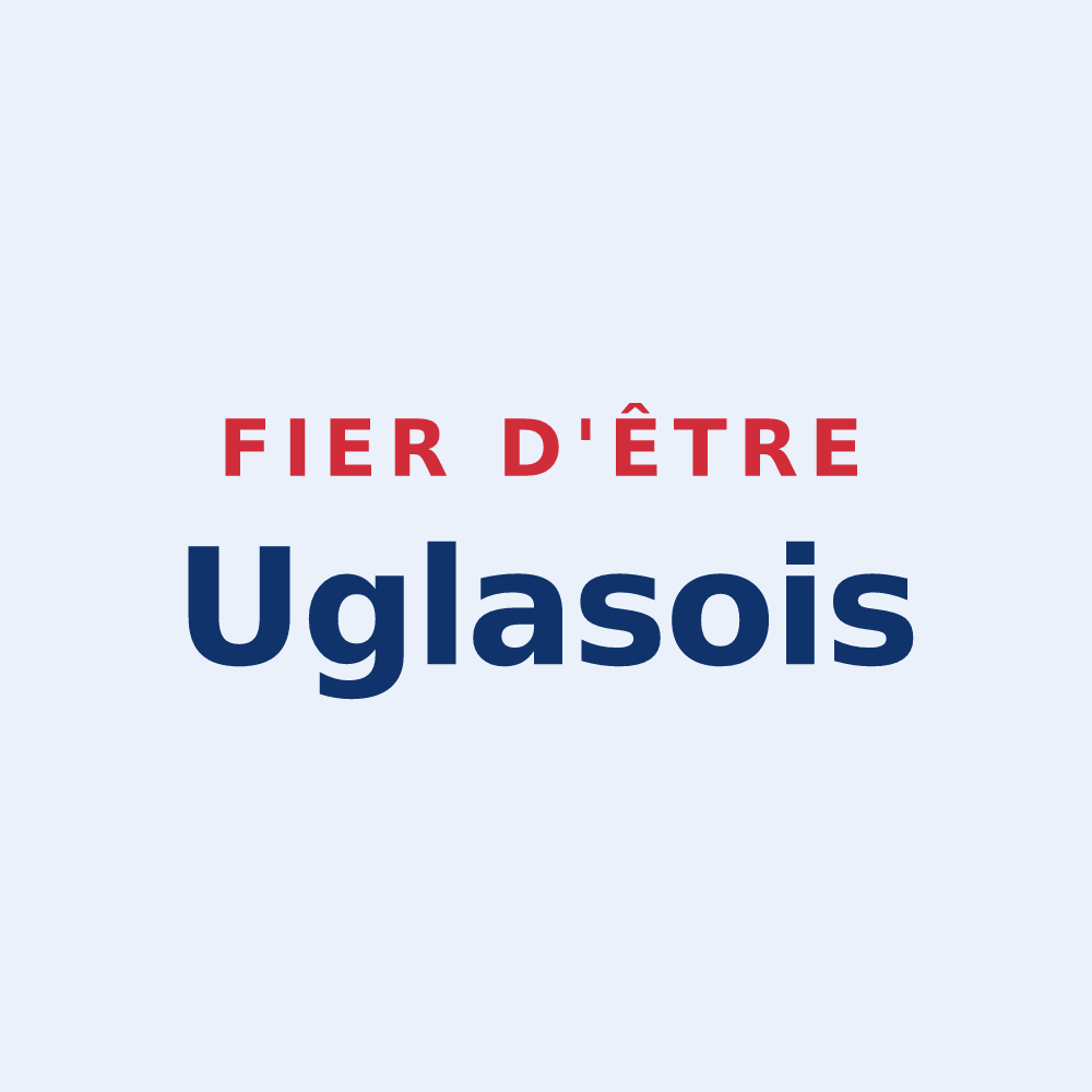 Sticker « Fier d'être Uglasois » — design pour Uglas