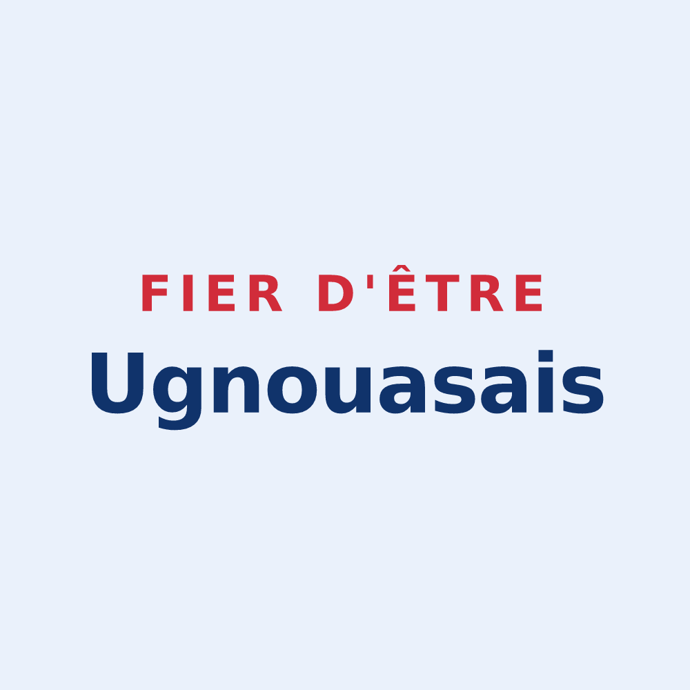 Sticker « Fier d'être Ugnouasais » — design pour Ugnouas