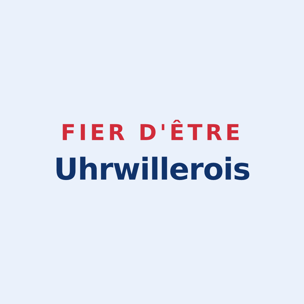 Sticker « Fier d'être Uhrwillerois » — design pour Uhrwiller