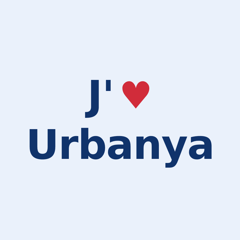 Sticker personnalisé Urbanya — design J'aime Urbanya