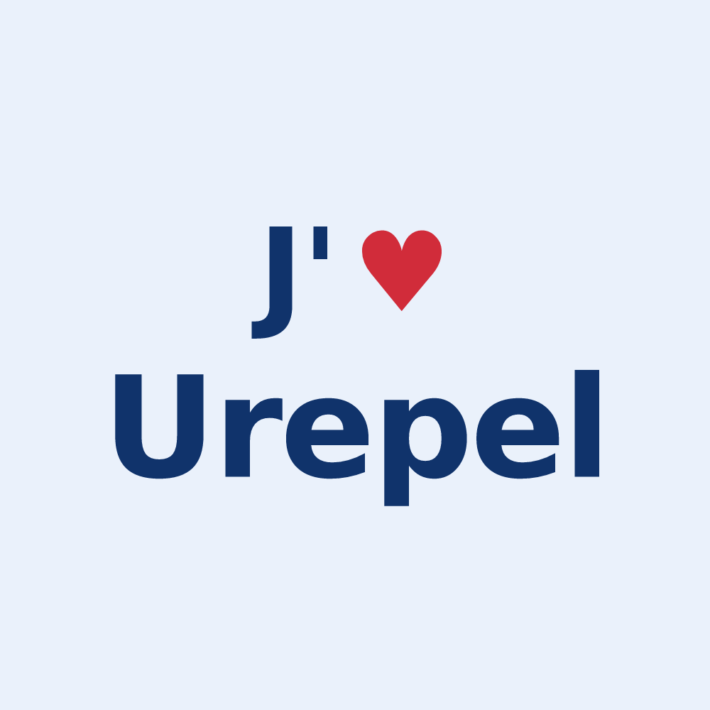 Sticker personnalisé Urepel — design J'aime Urepel