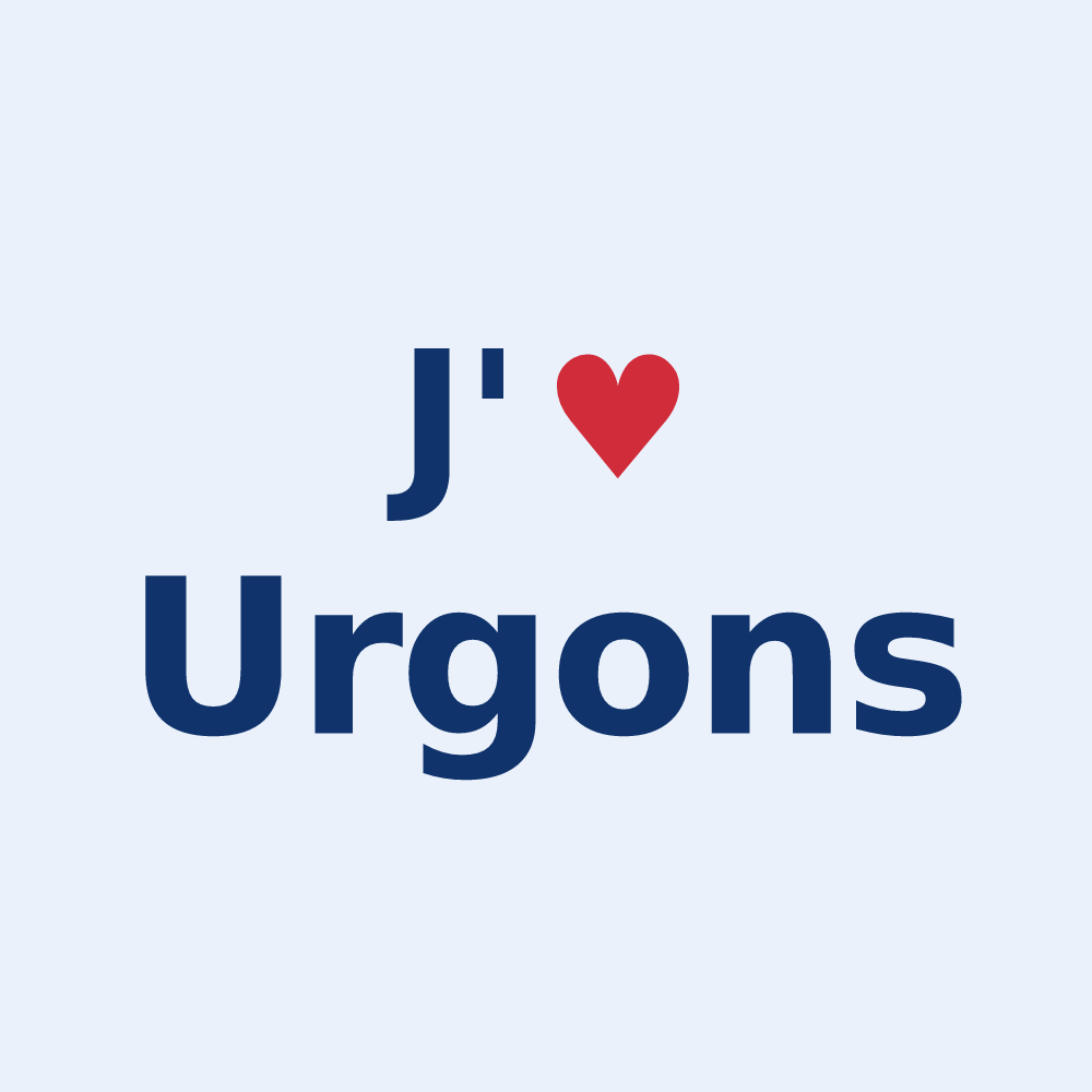 Sticker personnalisé Urgons — design J'aime Urgons