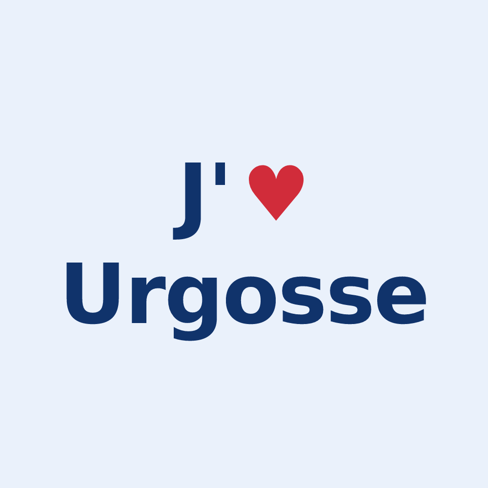 Sticker personnalisé Urgosse — design J'aime Urgosse