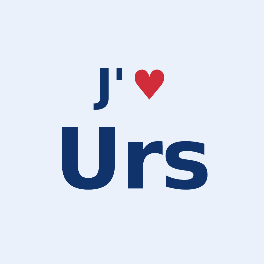 Sticker personnalisé Urs — design J'aime Urs