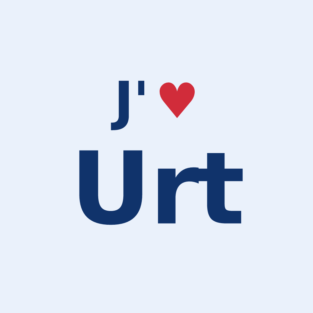 Sticker personnalisé Urt — design J'aime Urt