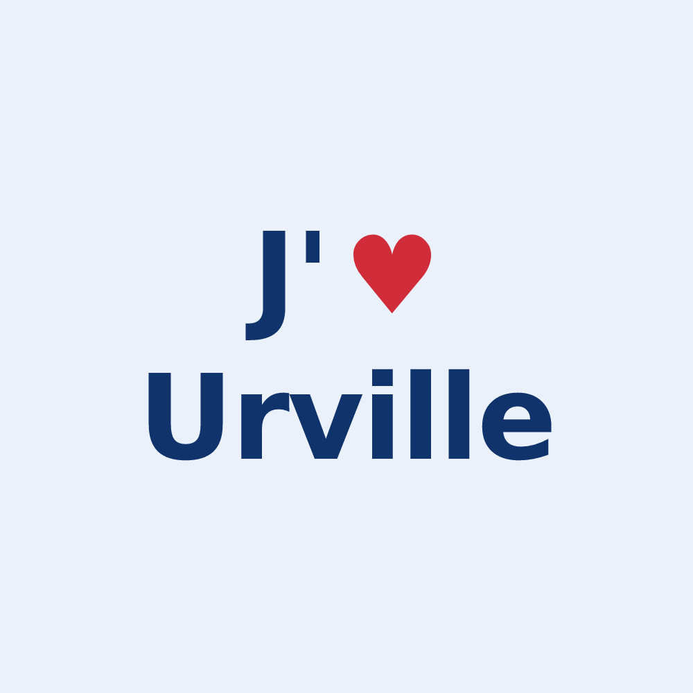 Sticker personnalisé Urville — design J'aime Urville