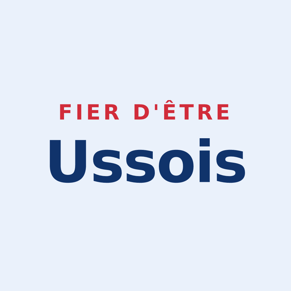 Sticker « Fier d'être Ussois » — design pour Ussy-sur-Marne