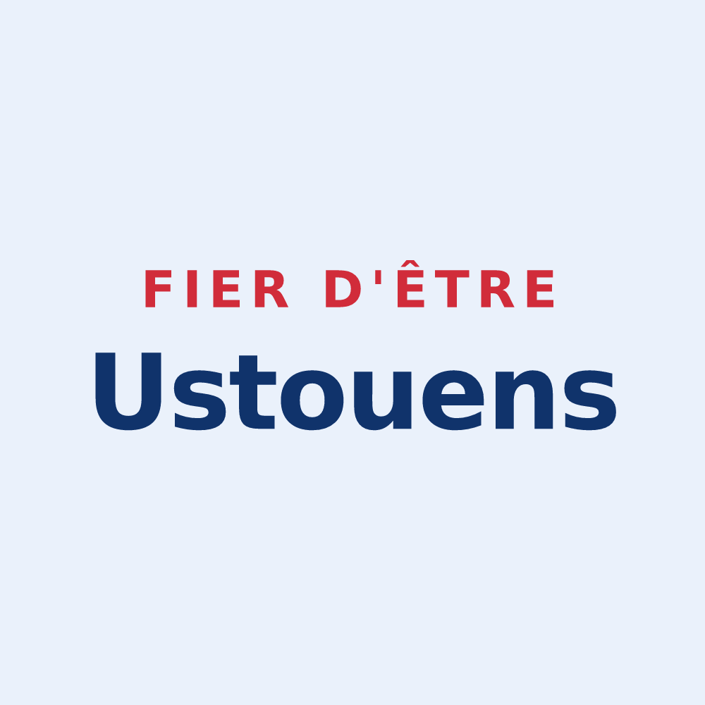 Sticker « Fier d'être Ustouens » — design pour Ustou
