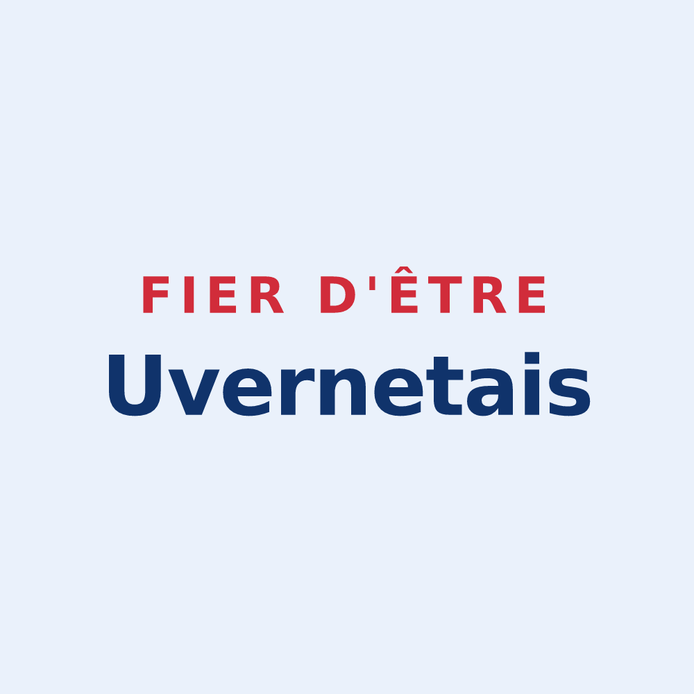 Sticker « Fier d'être Uvernetais » — design pour Uvernet-Fours