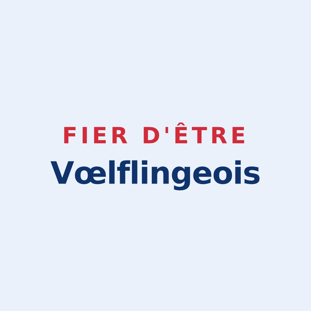 Sticker « Fier d'être Vœlflingeois » — design pour Vœlfling-lès-Bouzonville