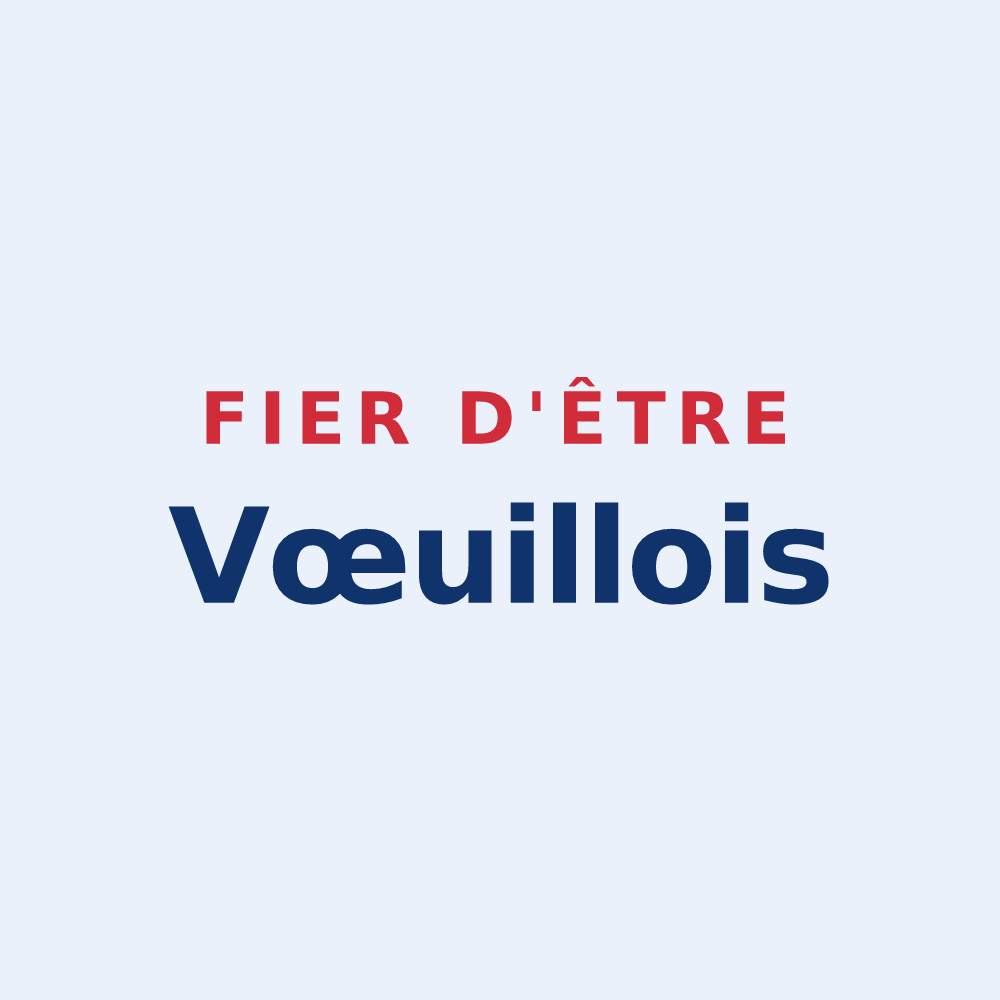 Sticker « Fier d'être Vœuillois » — design pour Vœuil-et-Giget