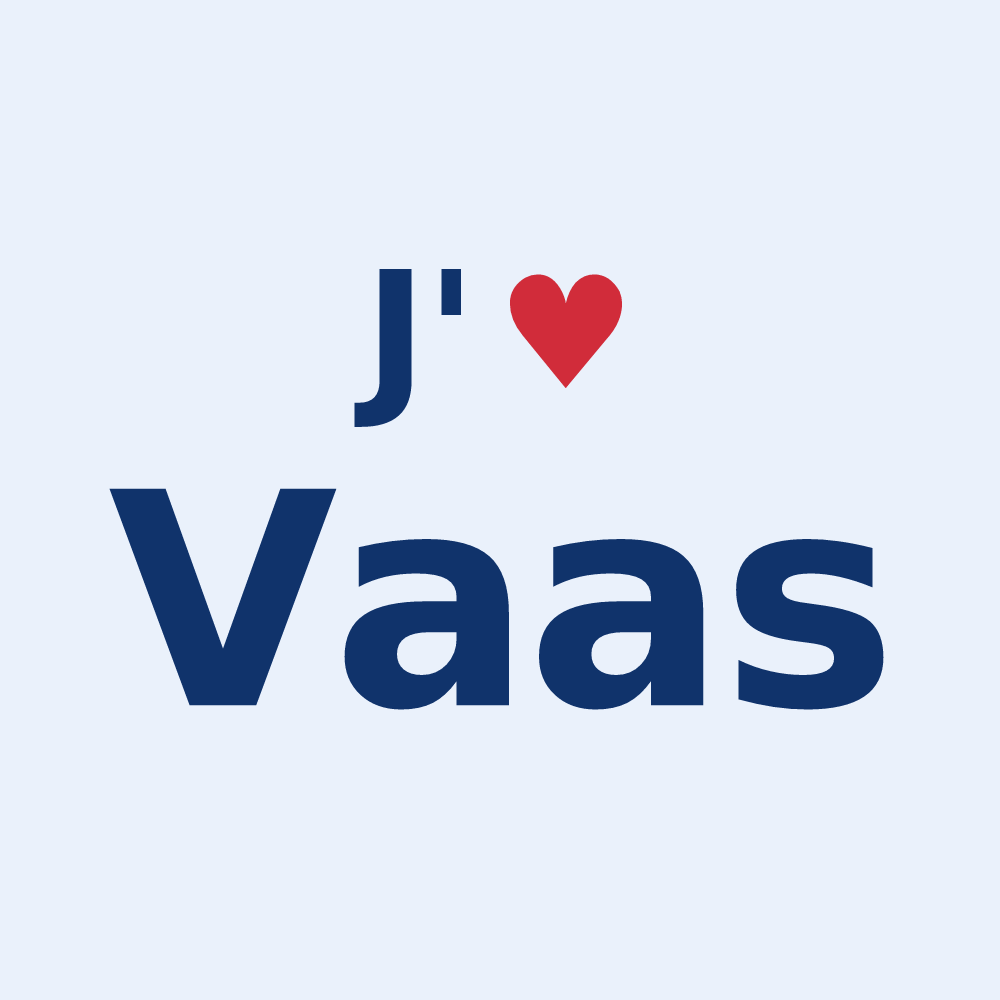 Sticker personnalisé Vaas — design J'aime Vaas