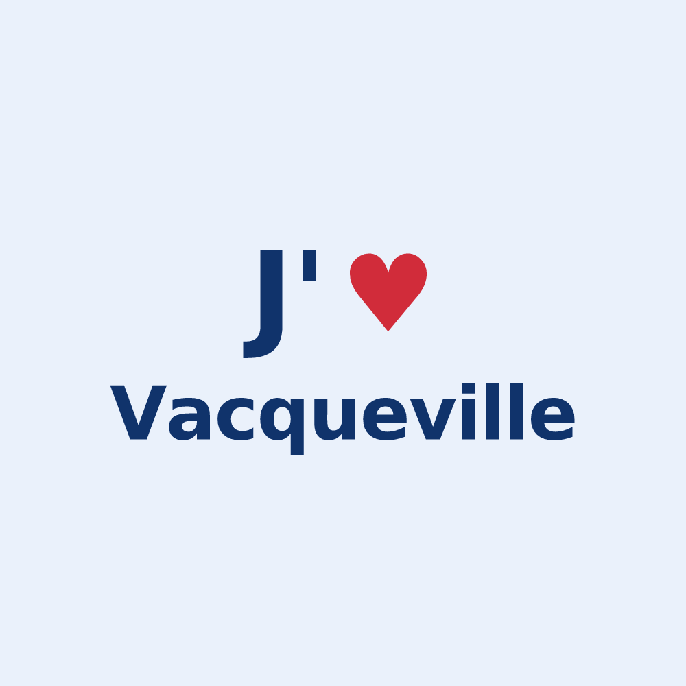 Sticker personnalisé Vacqueville — design J'aime Vacqueville