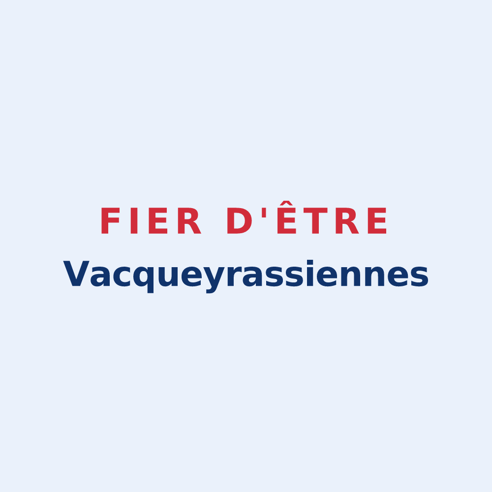 Sticker « Fier d'être Vacqueyrassiennes » — design pour Vacqueyras