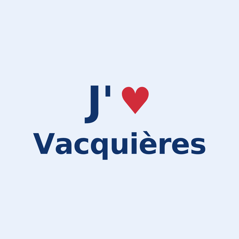 Sticker personnalisé Vacquières — design J'aime Vacquières