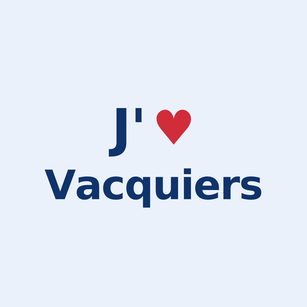 Sticker personnalisé Vacquiers — design J'aime Vacquiers
