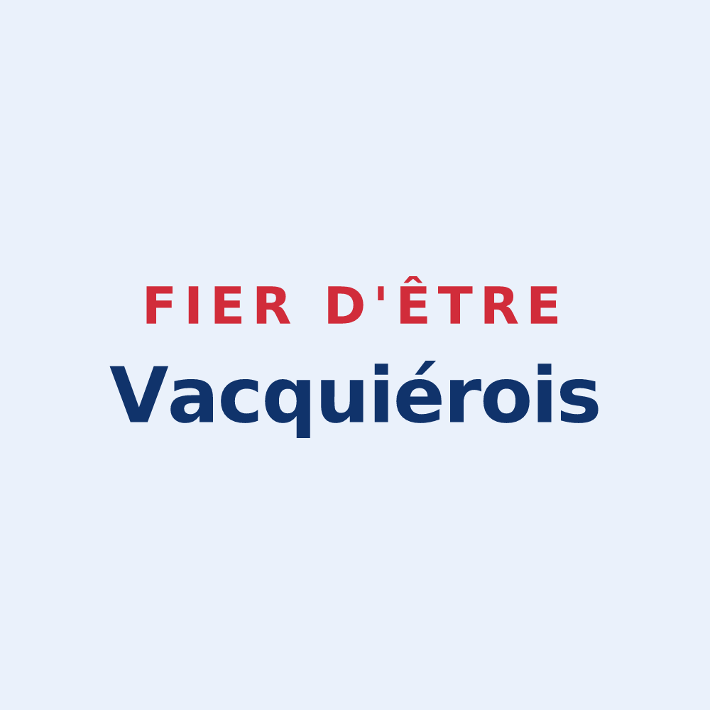 Sticker « Fier d'être Vacquiérois » — design pour Vacquiers