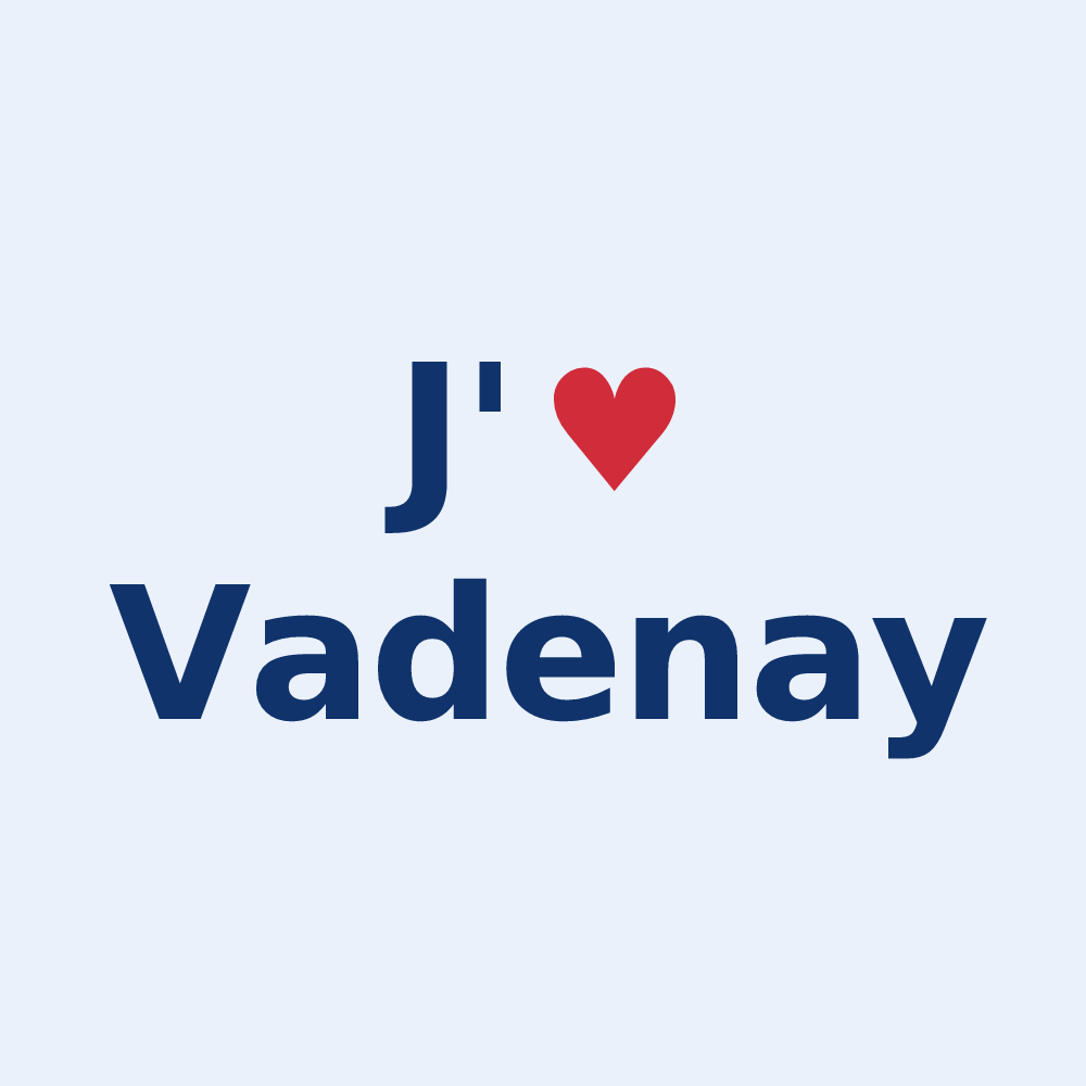 Sticker personnalisé Vadenay — design J'aime Vadenay