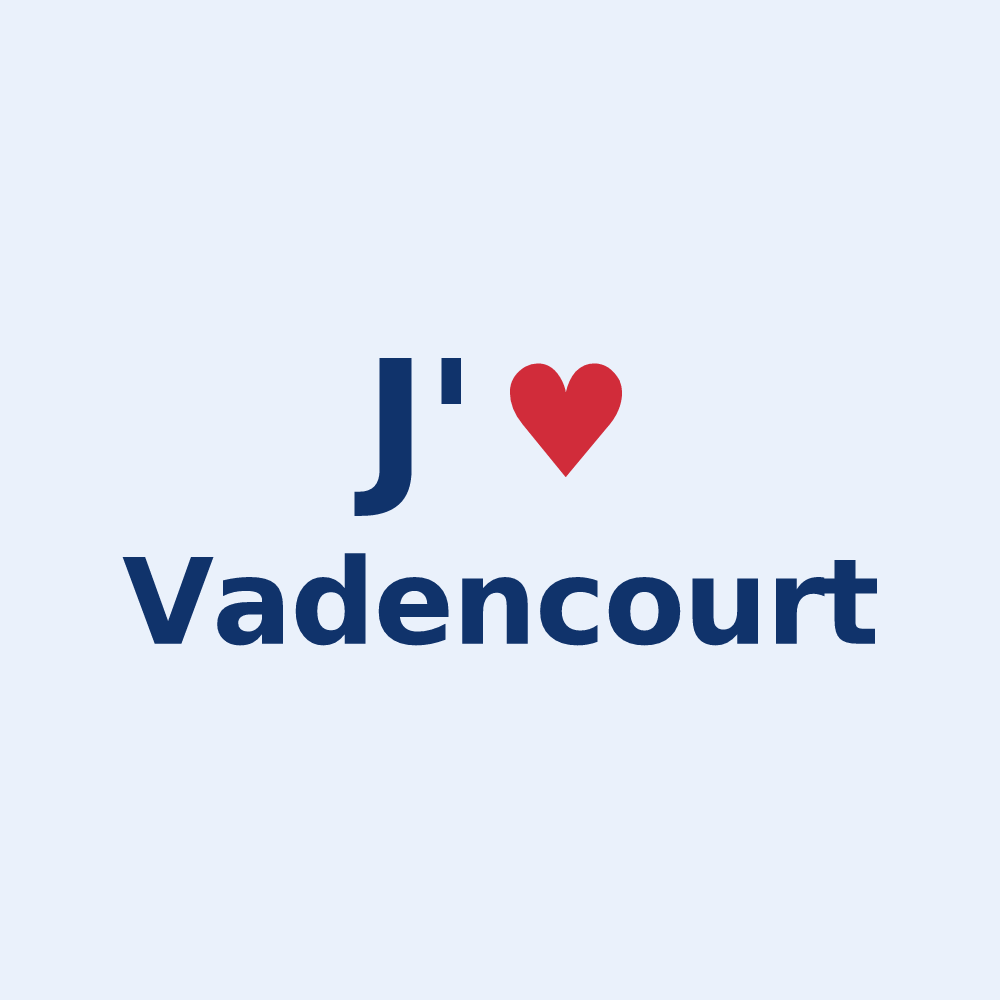 Sticker personnalisé Vadencourt — design J'aime Vadencourt
