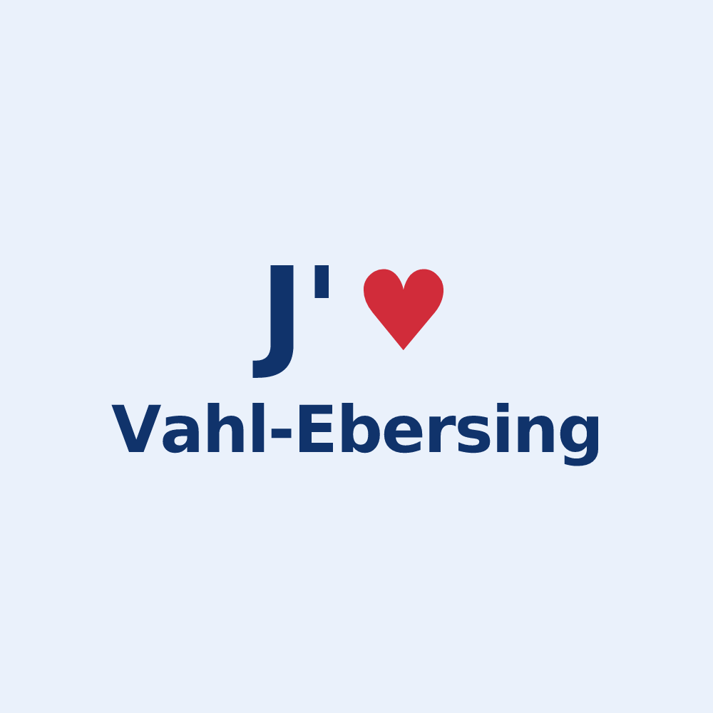 Sticker personnalisé Vahl-Ebersing — design J'aime Vahl-Ebersing