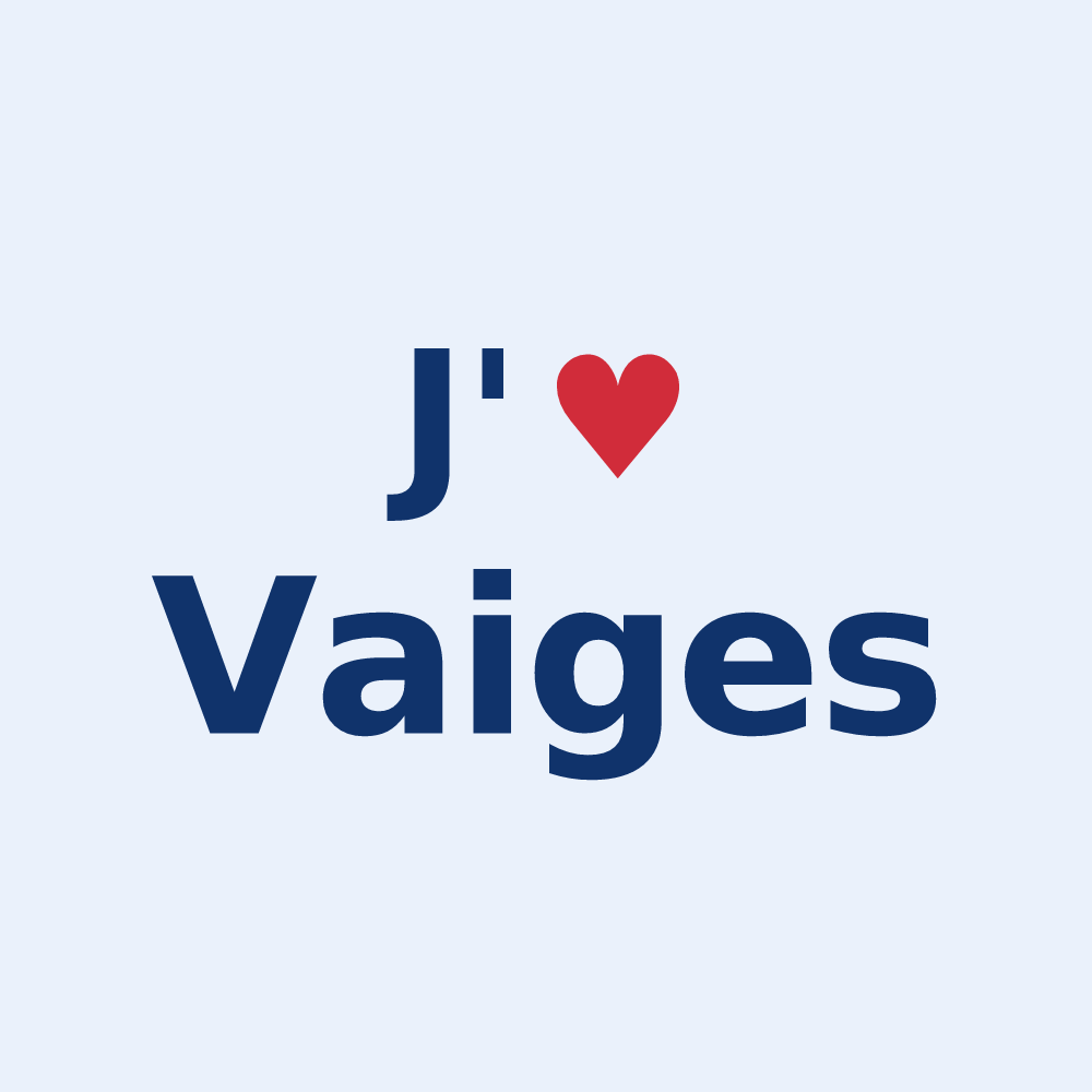 Sticker personnalisé Vaiges — design J'aime Vaiges