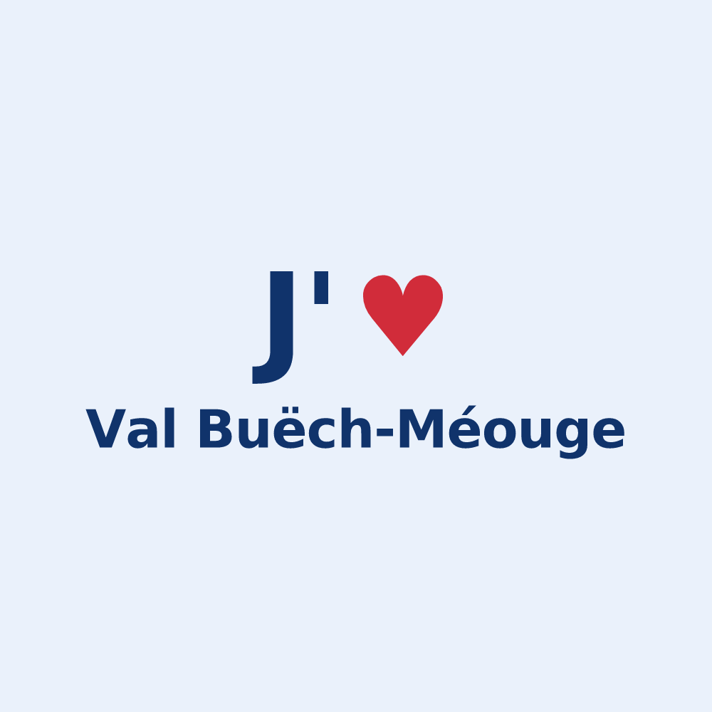Sticker personnalisé Val Buëch-Méouge — design J'aime Val Buëch-Méouge