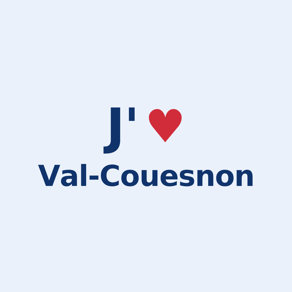 Sticker personnalisé Val-Couesnon — design J'aime Val-Couesnon