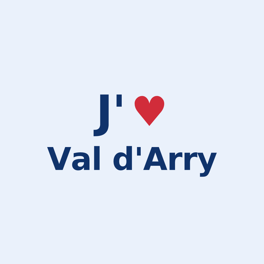 Sticker personnalisé Val d'Arry — design J'aime Val d'Arry