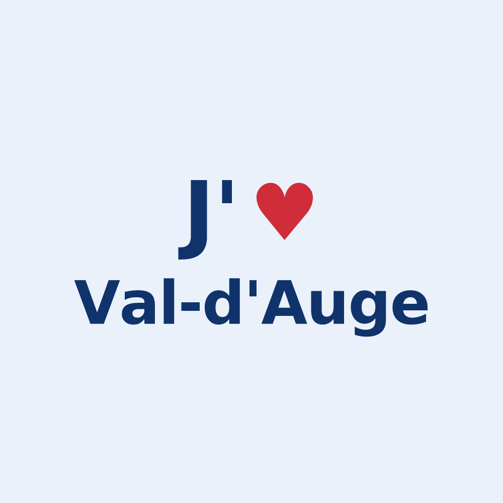Sticker personnalisé Val-d'Auge — design J'aime Val-d'Auge