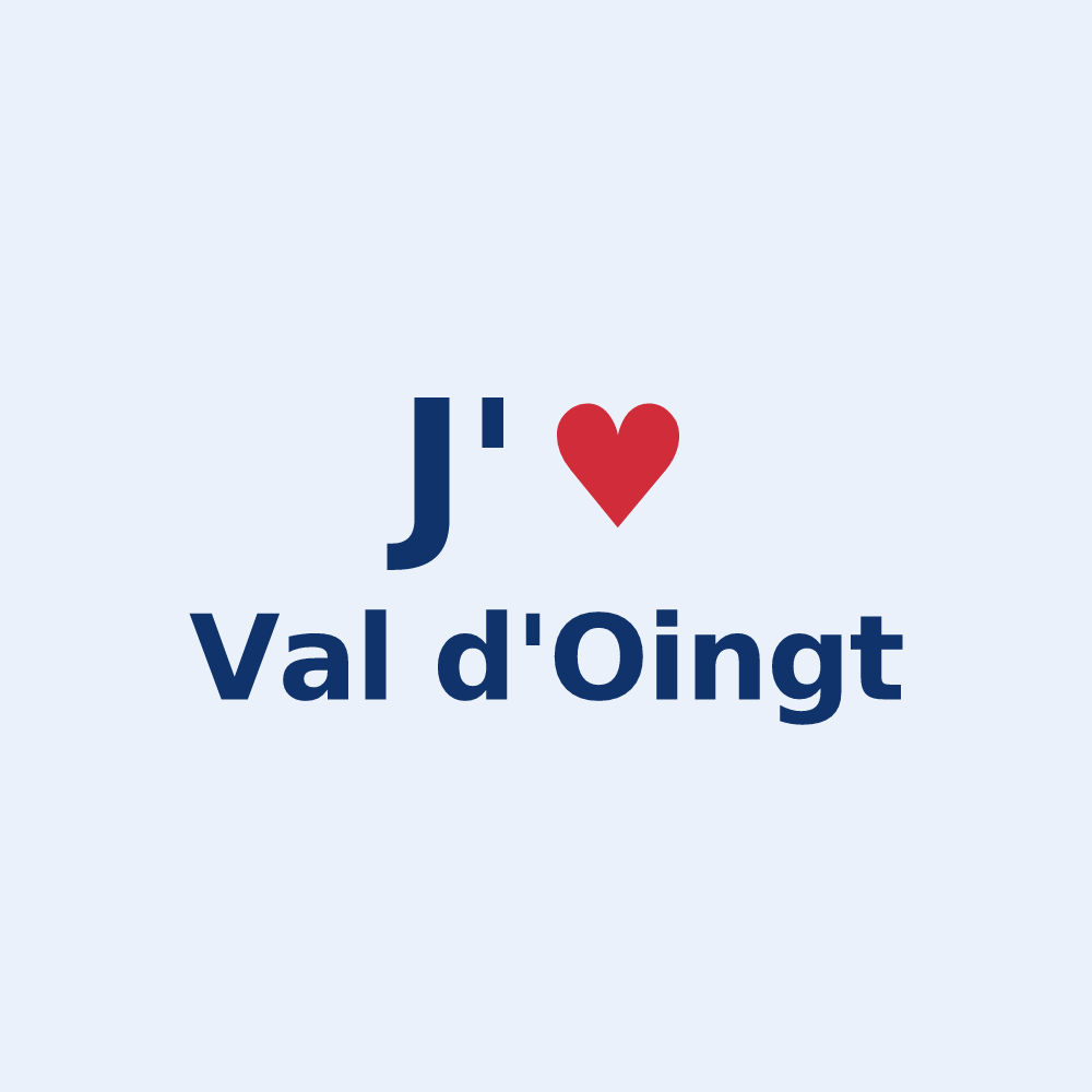 Sticker personnalisé Val d'Oingt — design J'aime Val d'Oingt