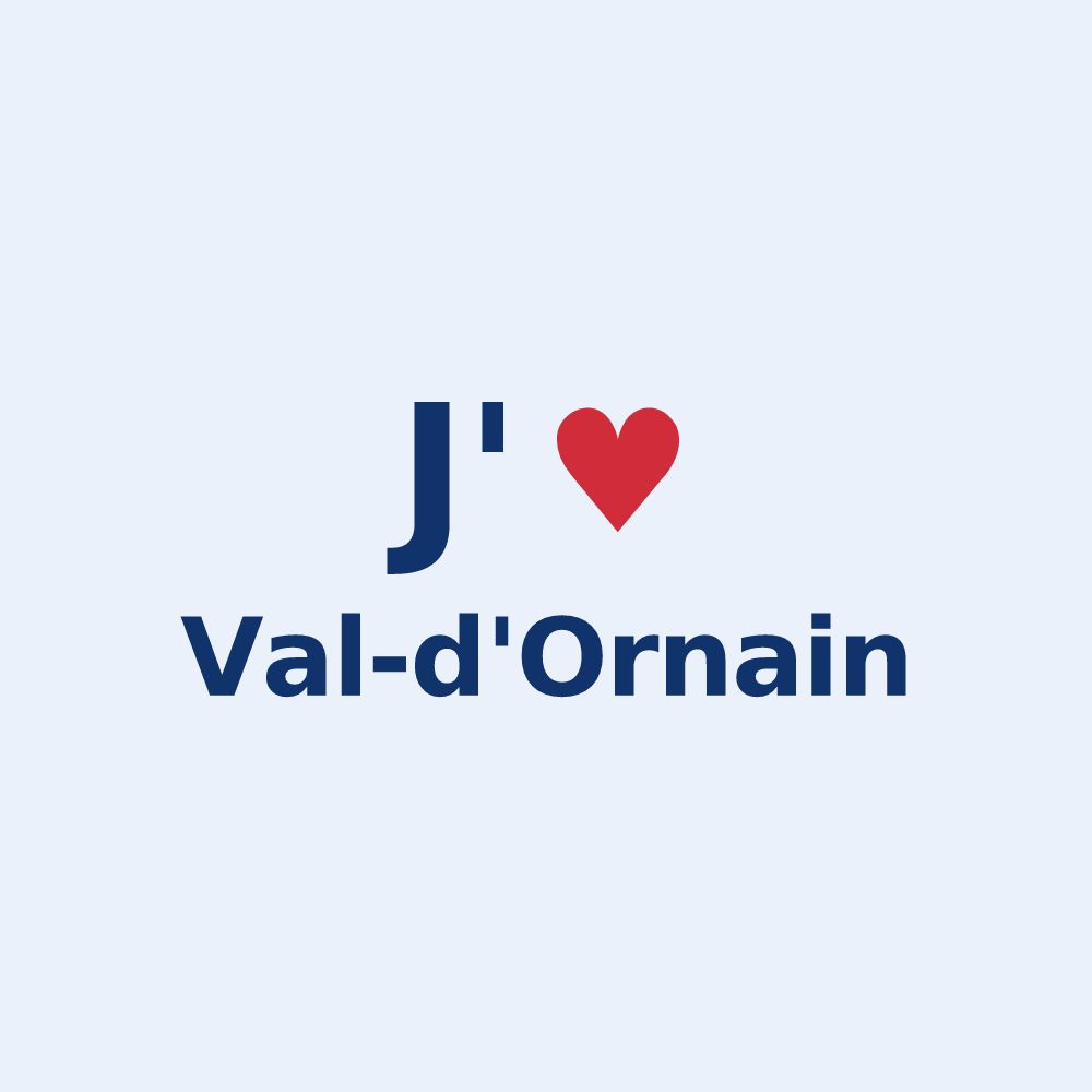 Sticker personnalisé Val-d'Ornain — design J'aime Val-d'Ornain