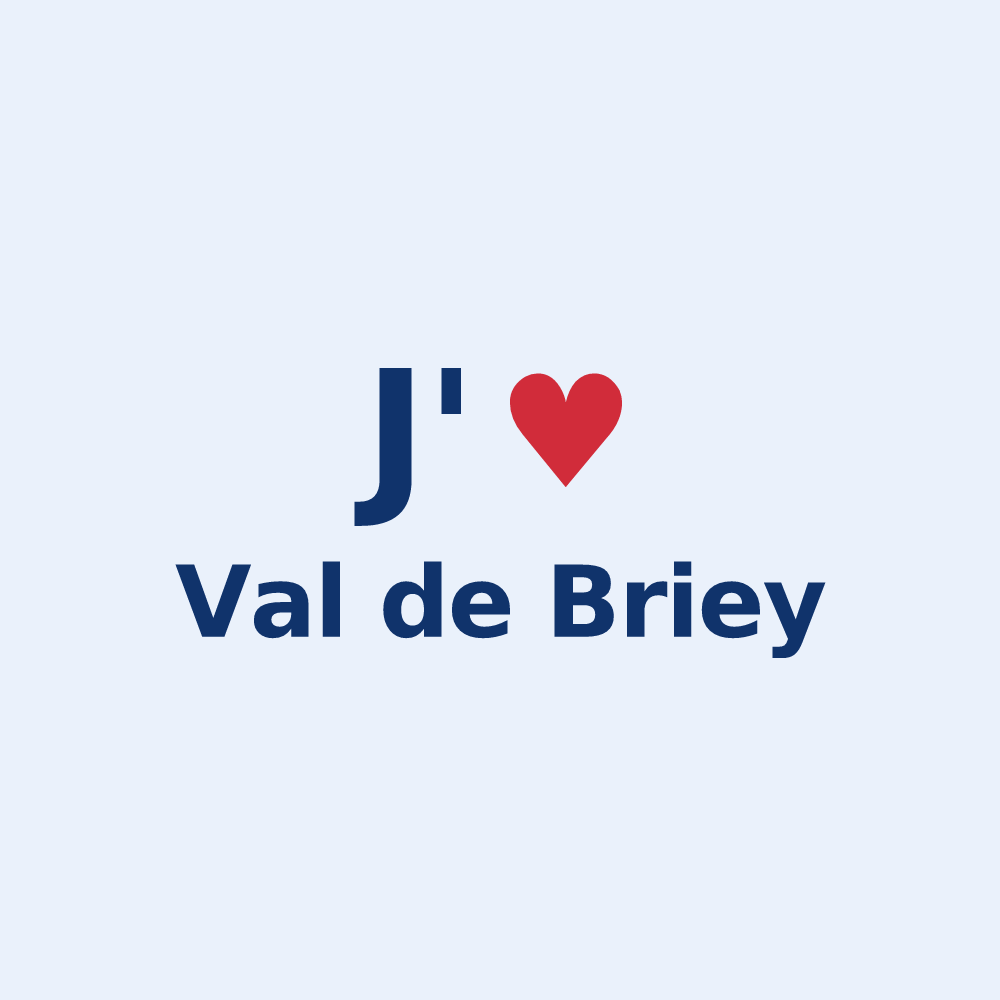 Sticker personnalisé Val de Briey — design J'aime Val de Briey