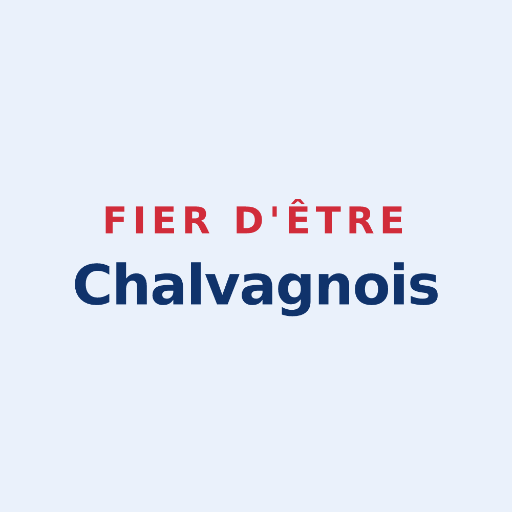 Sticker « Fier d'être Chalvagnois » — design pour Val-de-Chalvagne
