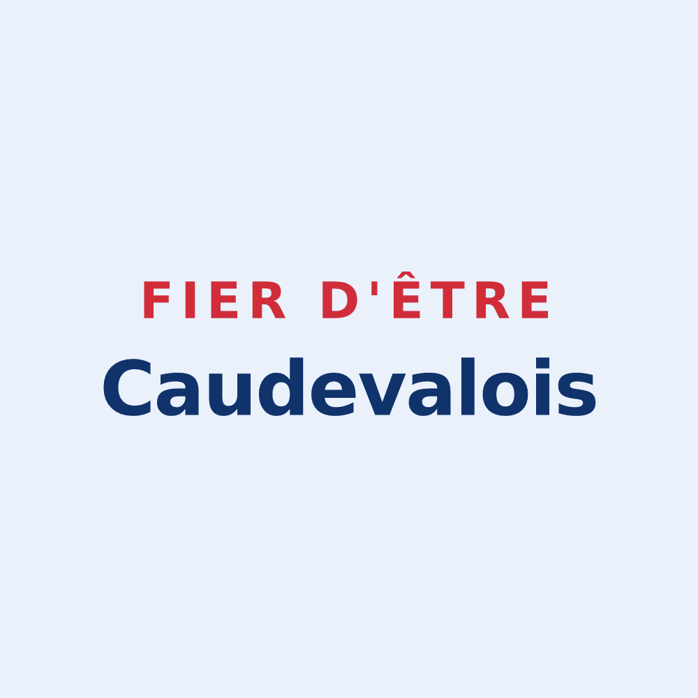 Sticker « Fier d'être Caudevalois » — design pour Val de Lambronne
