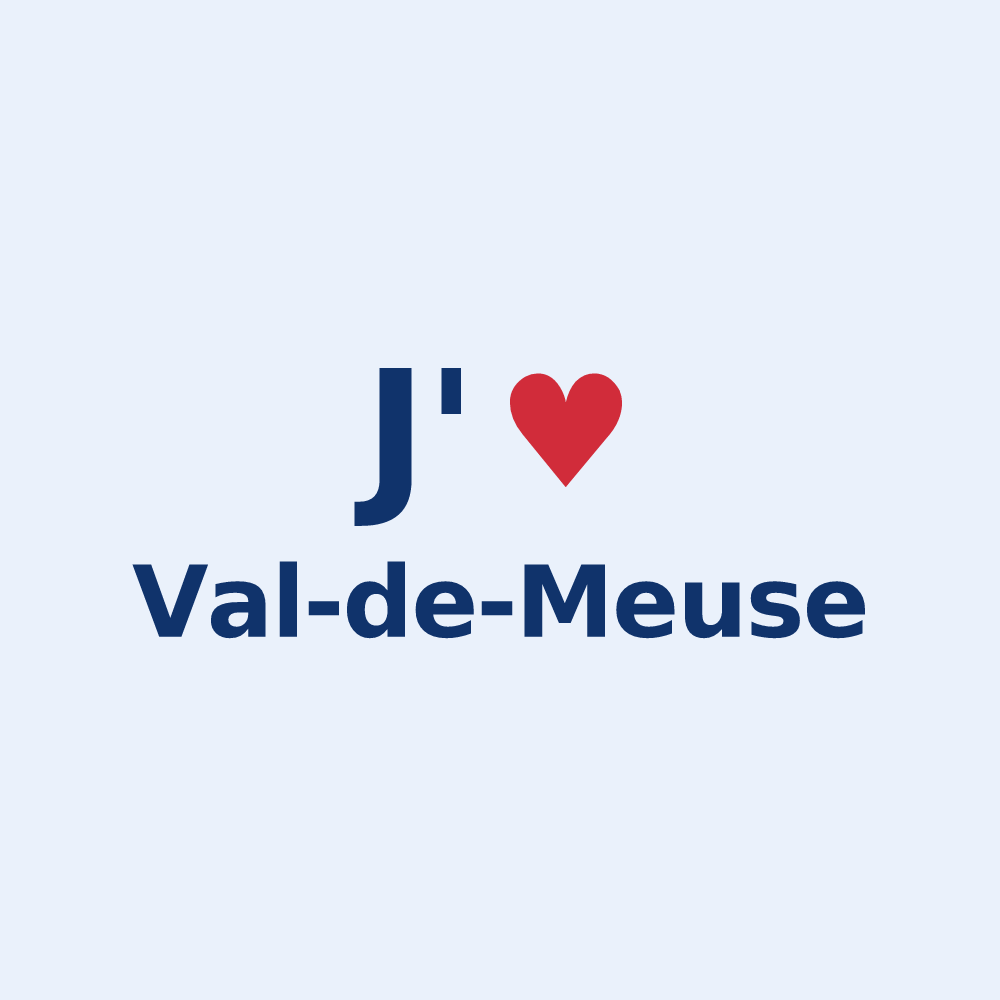 Sticker personnalisé Val-de-Meuse — design J'aime Val-de-Meuse