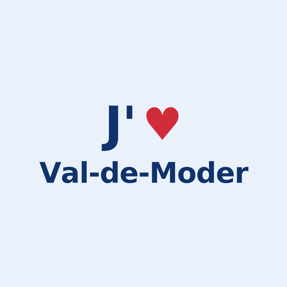 Sticker personnalisé Val-de-Moder — design J'aime Val-de-Moder
