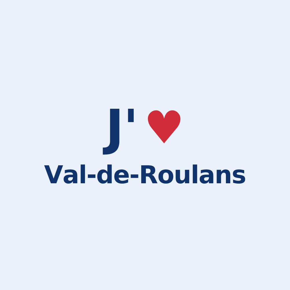 Sticker personnalisé Val-de-Roulans — design J'aime Val-de-Roulans