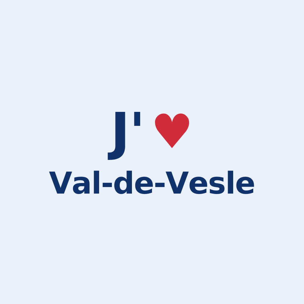 Sticker personnalisé Val-de-Vesle — design J'aime Val-de-Vesle