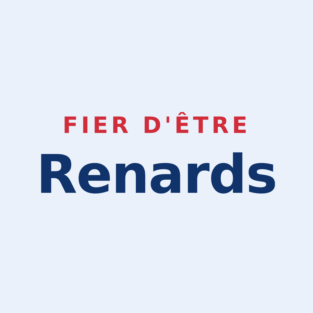 Sticker « Fier d'être Renards » — design pour Val-et-Châtillon