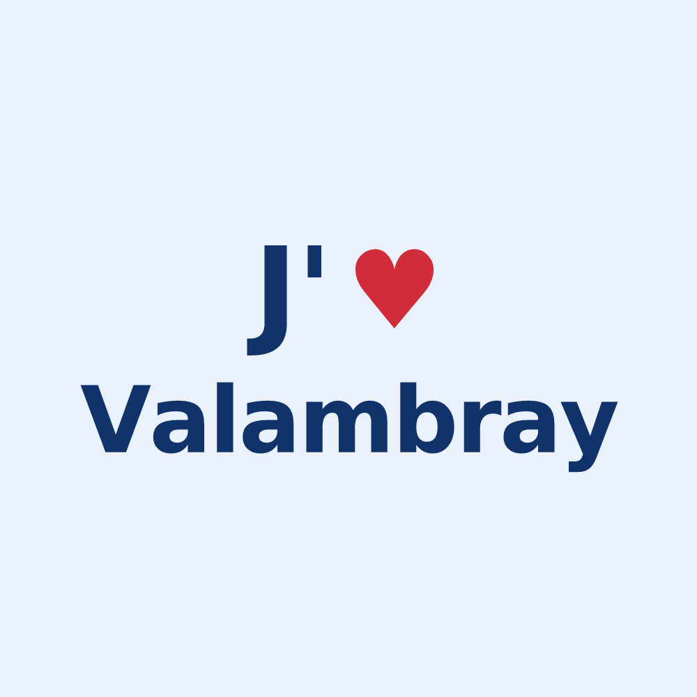 Sticker personnalisé Valambray — design J'aime Valambray