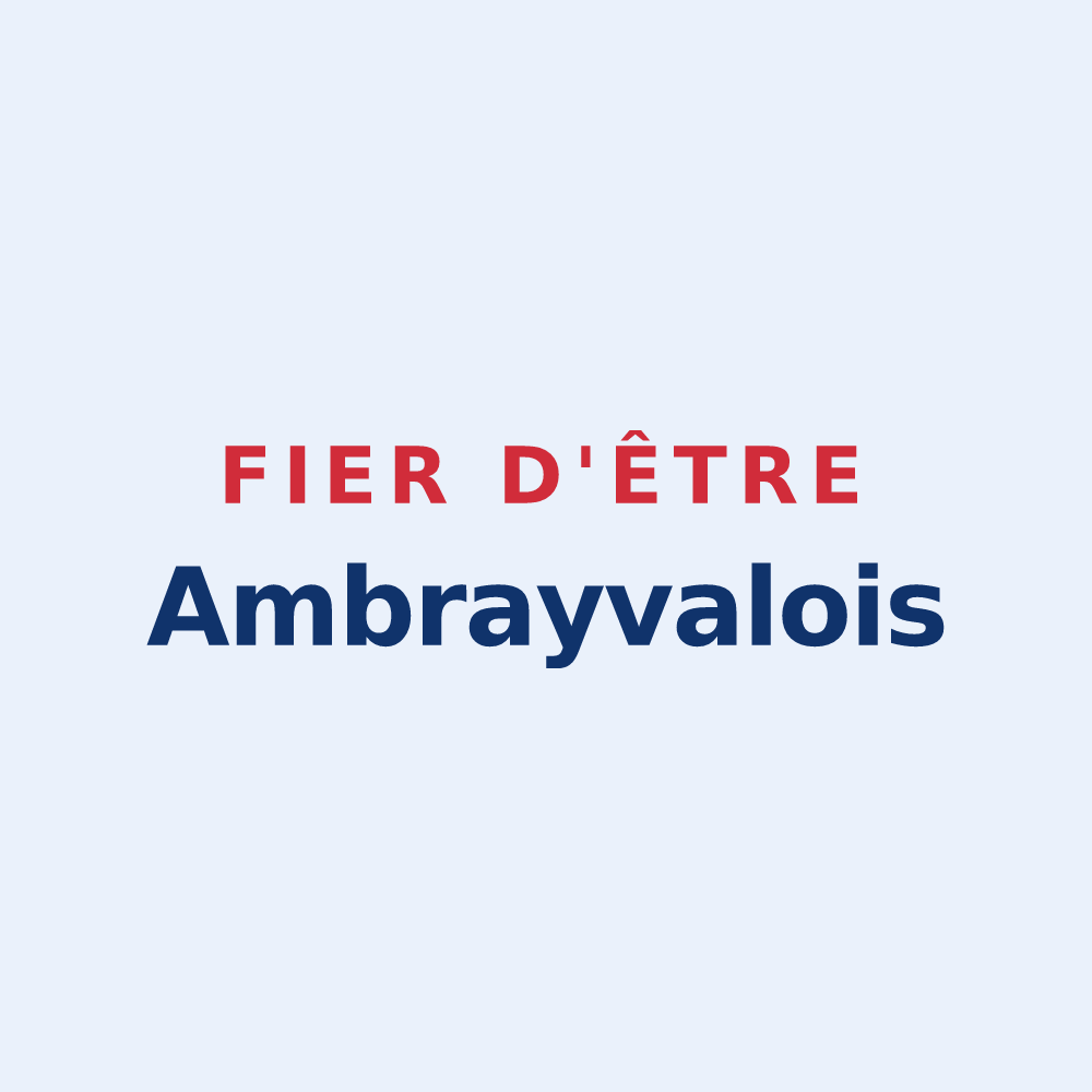 Sticker « Fier d'être Ambrayvalois » — design pour Valambray