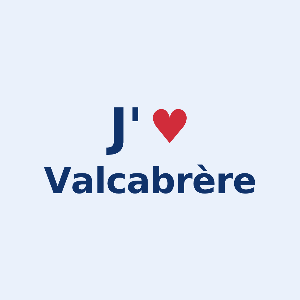 Sticker personnalisé Valcabrère — design J'aime Valcabrère