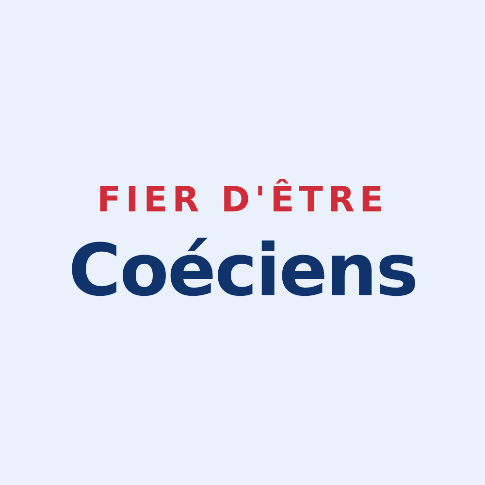 Sticker « Fier d'être Coéciens » — design pour Valence-en-Poitou
